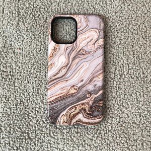 Burga 12 Pro Max Phone Case | Never Used | Sparkle Marble Oil Spill